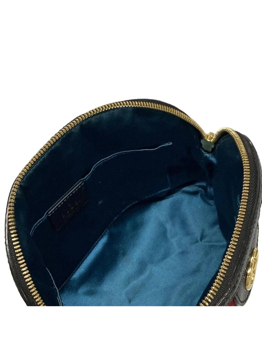 Authentic GUCCI Ophidia Suede Patent Leather Canvas Shoulder Bag br484-120725 - Picture 11 of 16
